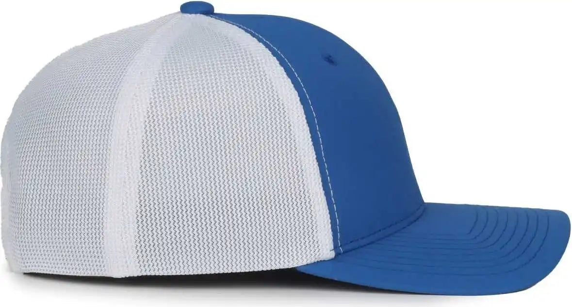 Oc Sports Mb2020pf Modern Performance Trucker Cap - Royal White - Osfm