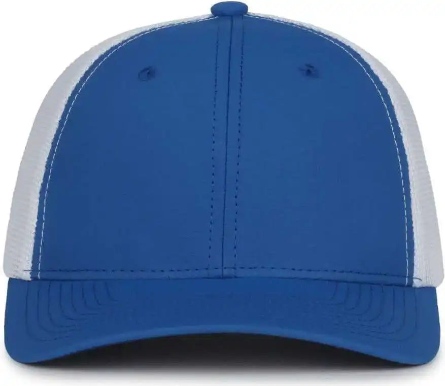 Oc Sports Mb2020pf Modern Performance Trucker Cap - Royal White - Osfm