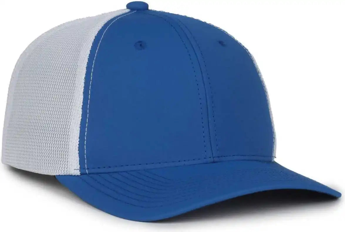 Oc Sports Mb2020pf Modern Performance Trucker Cap - Royal White - Osfm