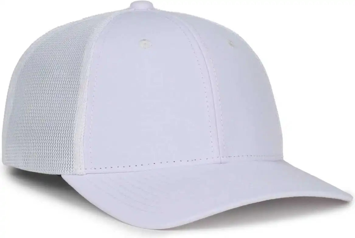 Oc Sports Mb2020pf Modern Performance Trucker Cap - White - Osfm