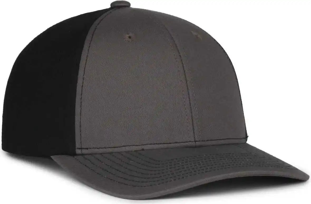 Oc Sports Mb2021 Modern Adjustable Solid Back Cap - Charcoal Black - Osfm