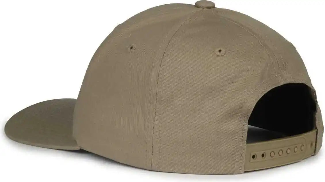 Oc Sports Mb2021 Modern Adjustable Solid Back Cap - Khaki - Osfm
