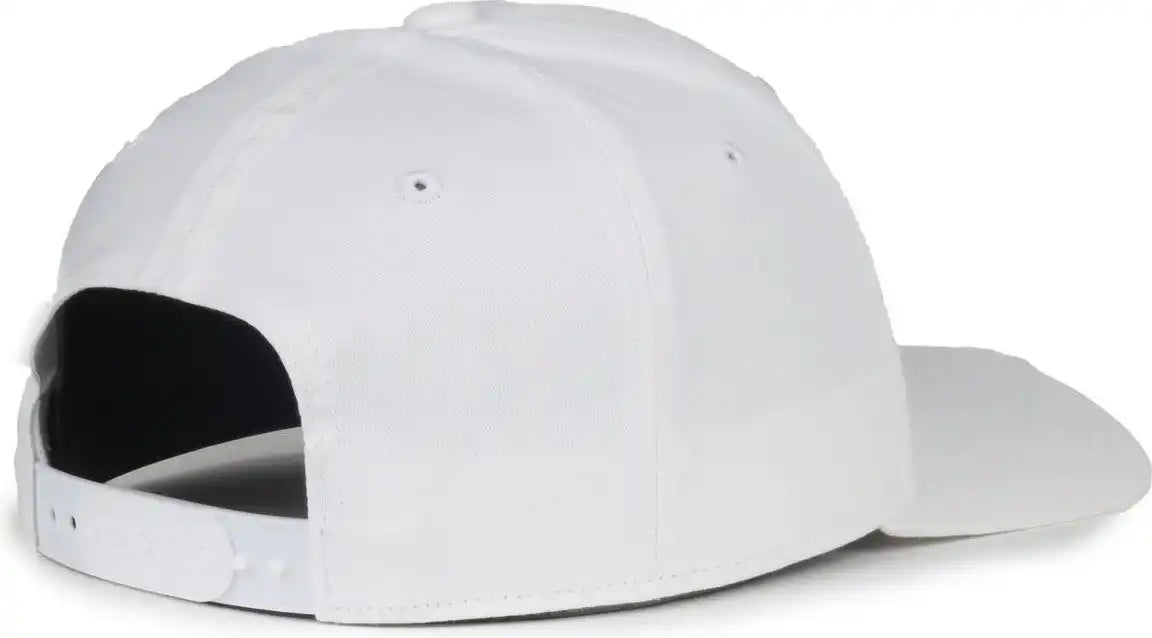 Oc Sports Mb2021 Modern Adjustable Solid Back Cap - White - Osfm