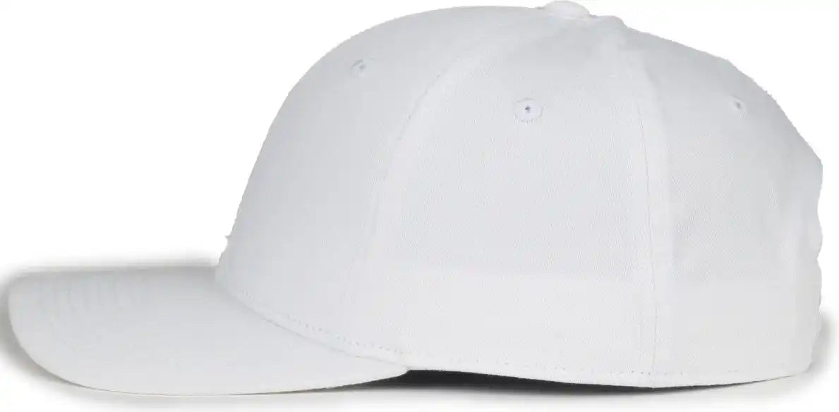 Oc Sports Mb2021 Modern Adjustable Solid Back Cap - White - Osfm
