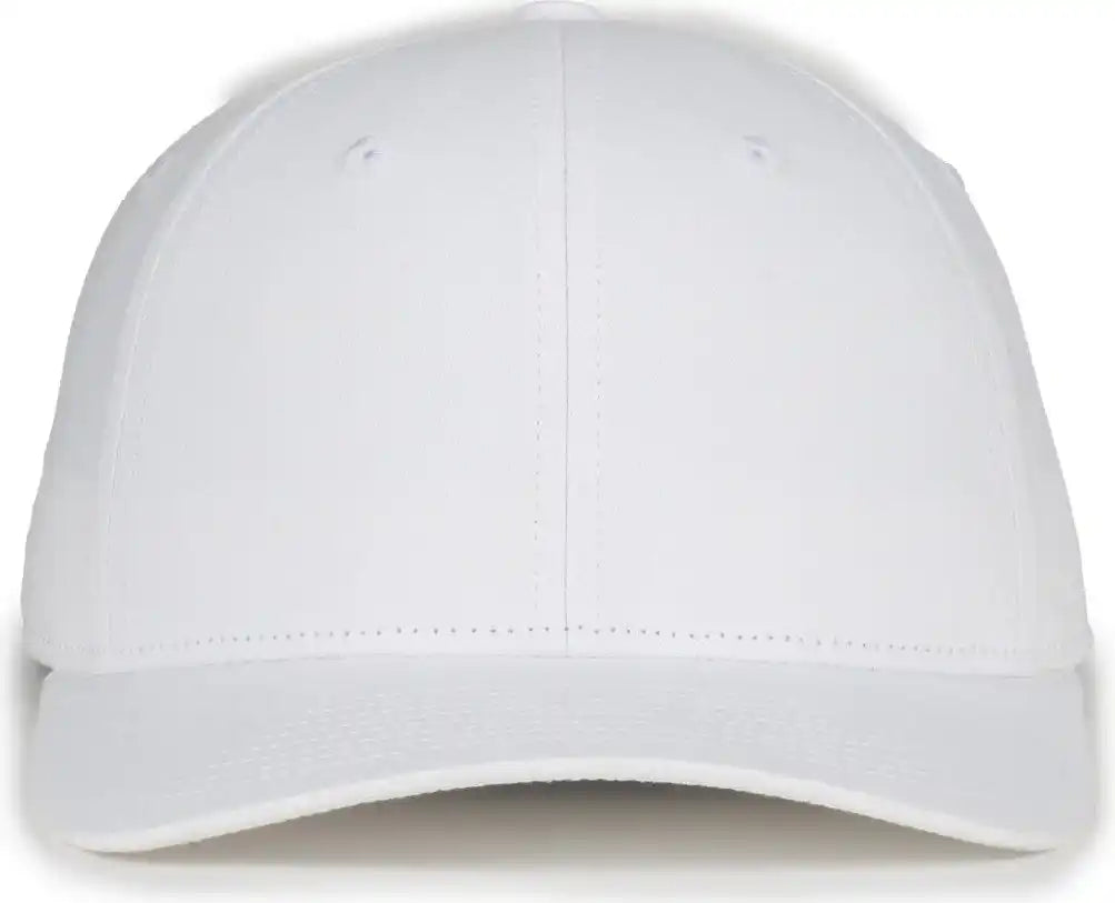 Oc Sports Mb2021 Modern Adjustable Solid Back Cap - White - Osfm