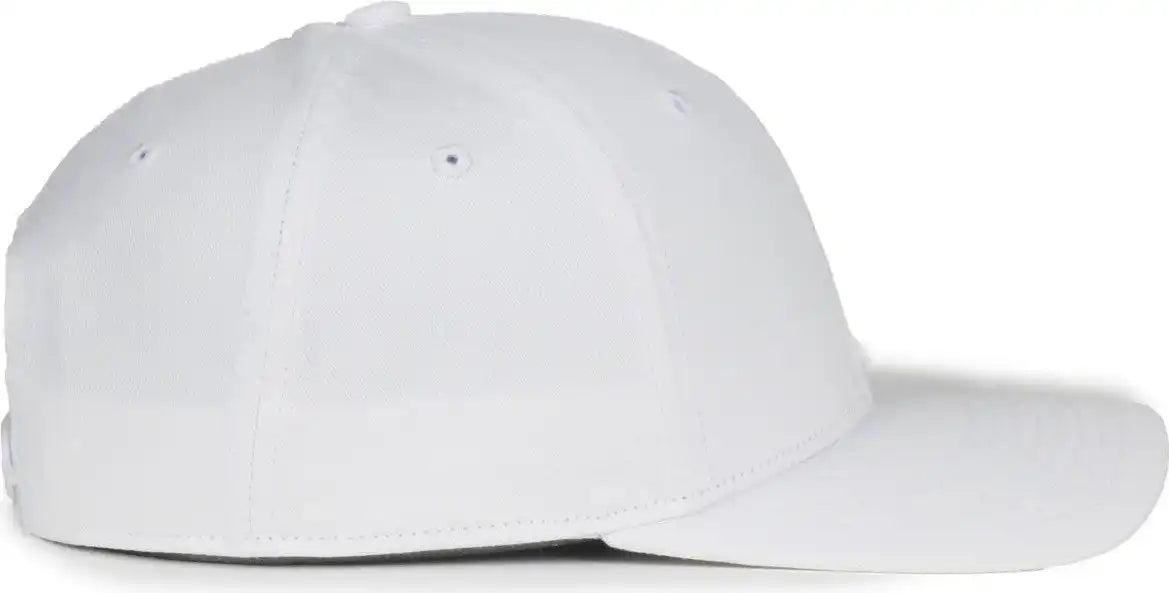 Oc Sports Mb2021 Modern Adjustable Solid Back Cap - White - Osfm