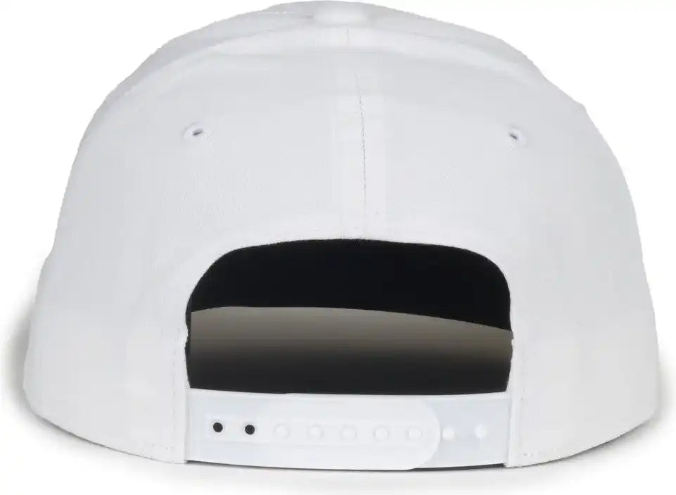 Oc Sports Mb2021 Modern Adjustable Solid Back Cap - White - Osfm