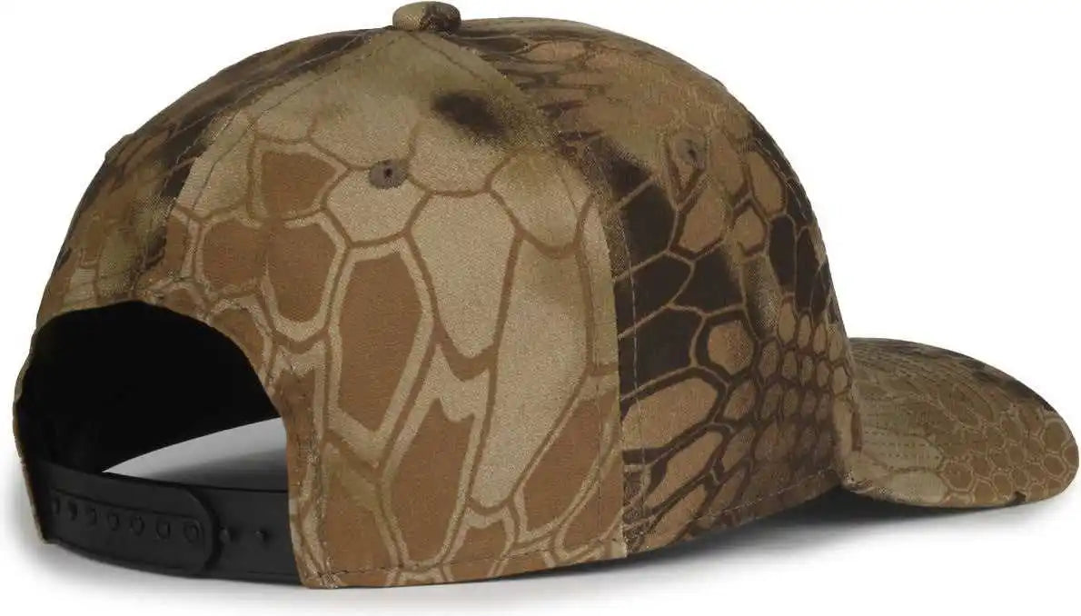 Oc Sports Mb2021camo Modern Camo Adjustable Solid Back Cap - Kryptek Highlander - Osfm