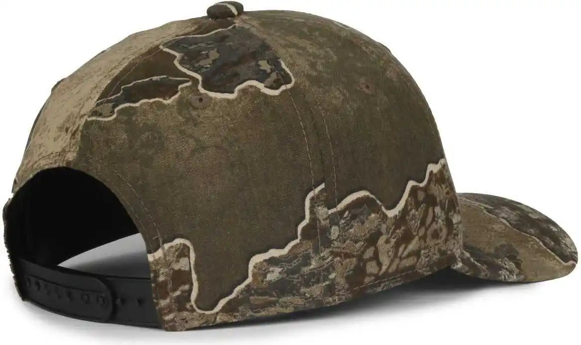 Oc Sports Mb2021camo Modern Camo Adjustable Solid Back Cap - Rt Excape - Osfm