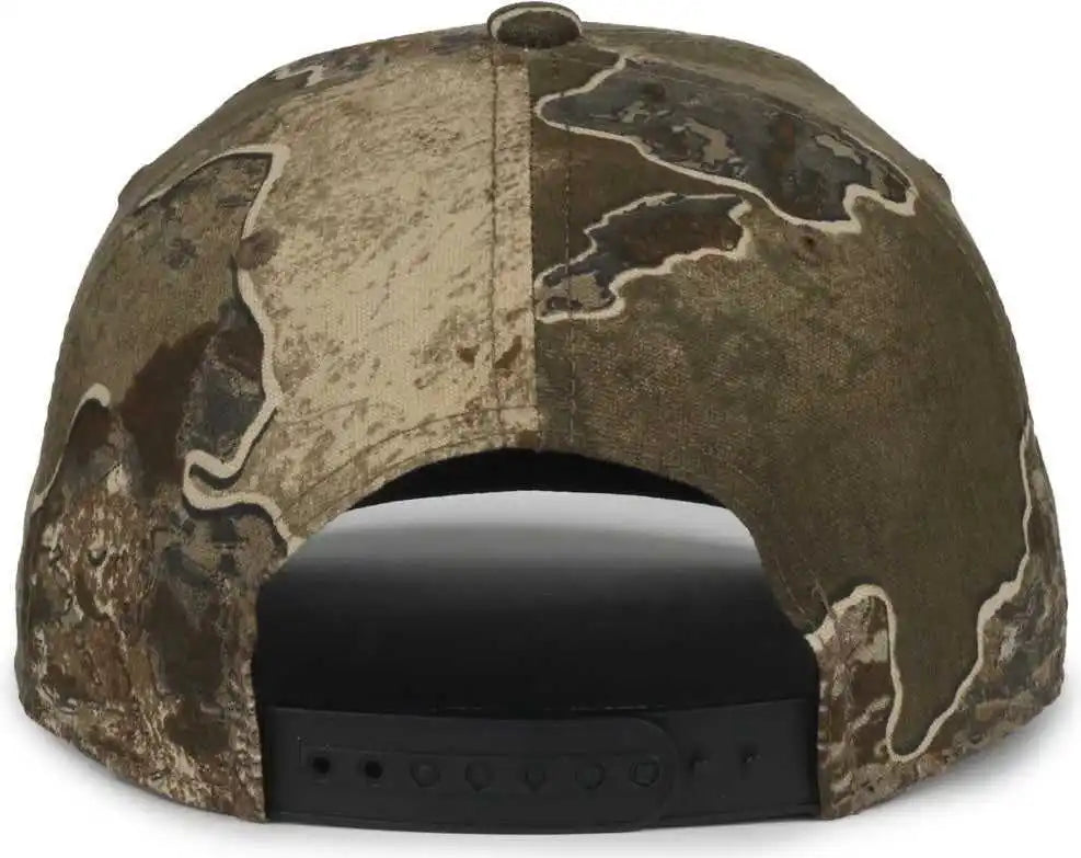 Oc Sports Mb2021camo Modern Camo Adjustable Solid Back Cap - Rt Excape - Osfm