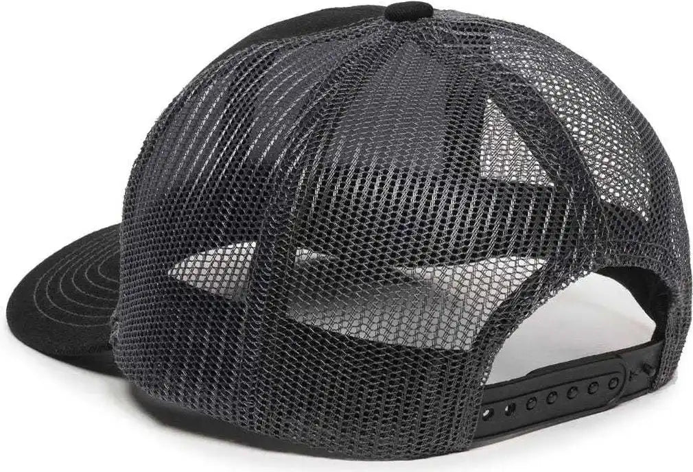Oc Sports Mbw-600 Team Adjustable Mesh Back Ball Cap - Black Charcoal - Dark Gray / 6 7/8’’ - 7 1/2’’