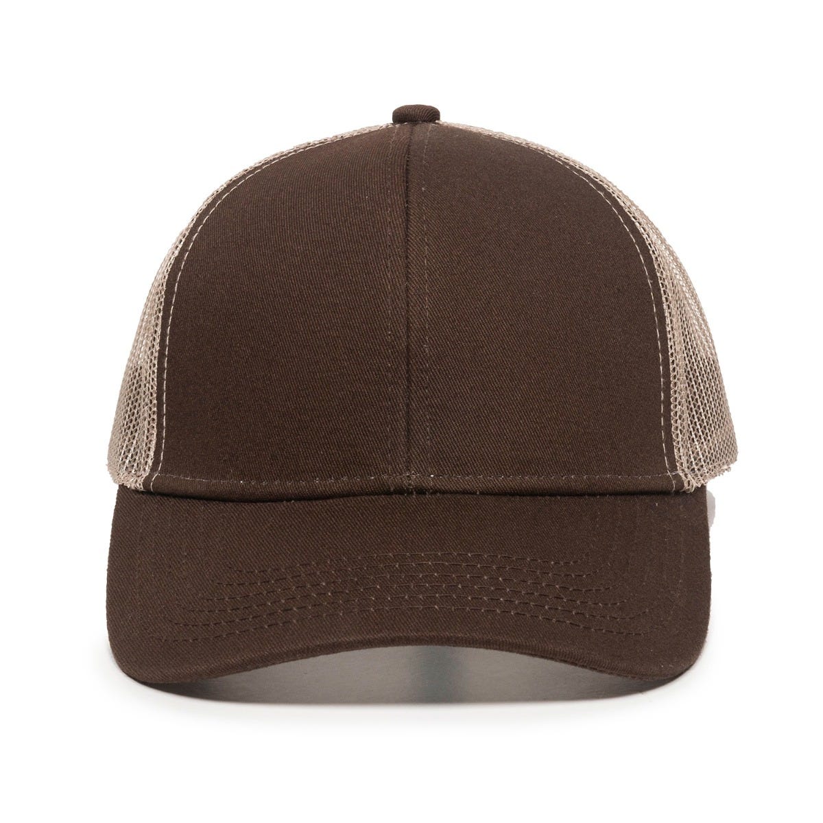 Oc Sports Mbw-600 Team Adjustable Mesh Back Ball Cap - Brown Khaki