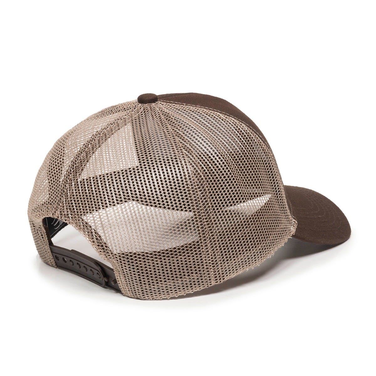 Oc Sports Mbw-600 Team Adjustable Mesh Back Ball Cap - Brown Khaki