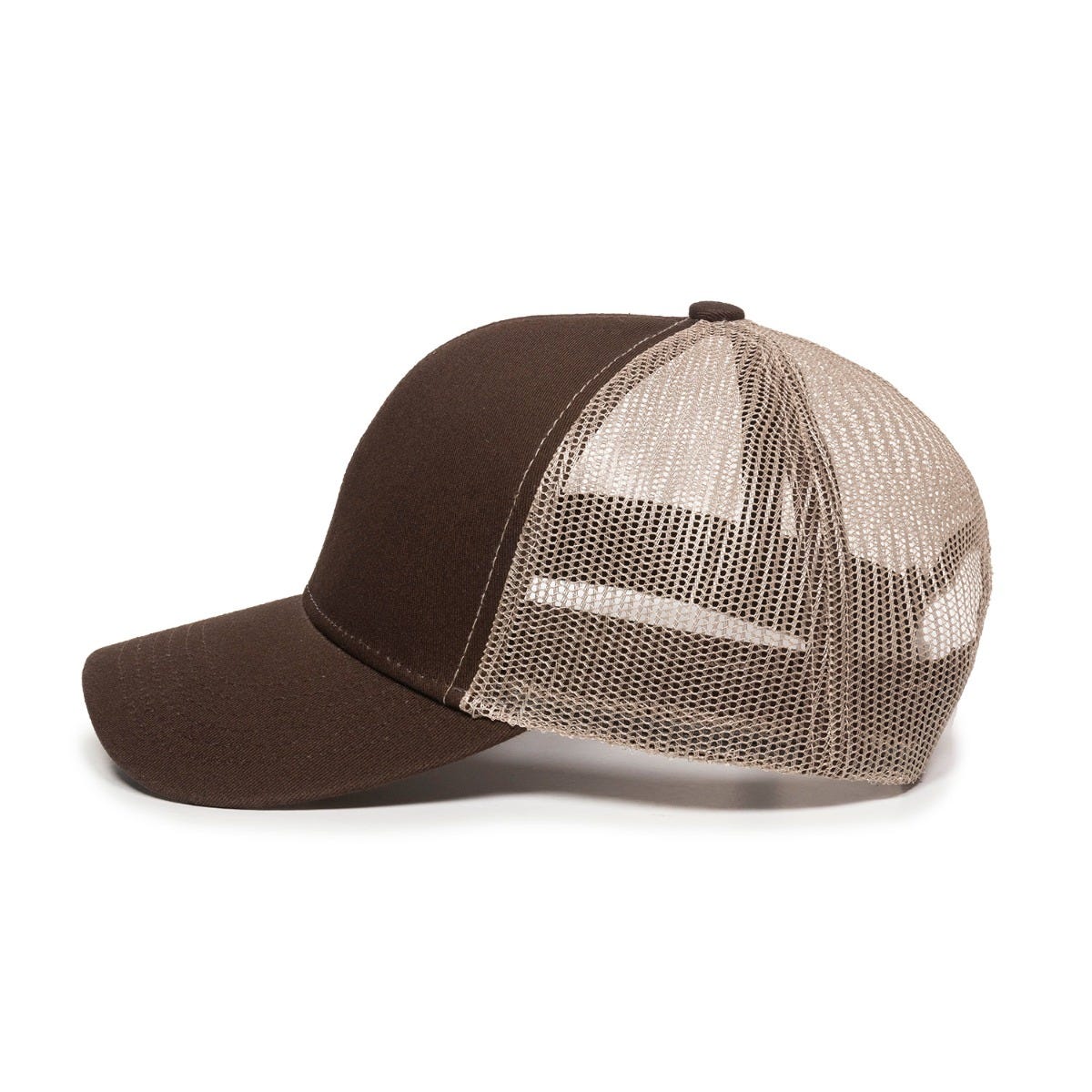 Oc Sports Mbw-600 Team Adjustable Mesh Back Ball Cap - Brown Khaki