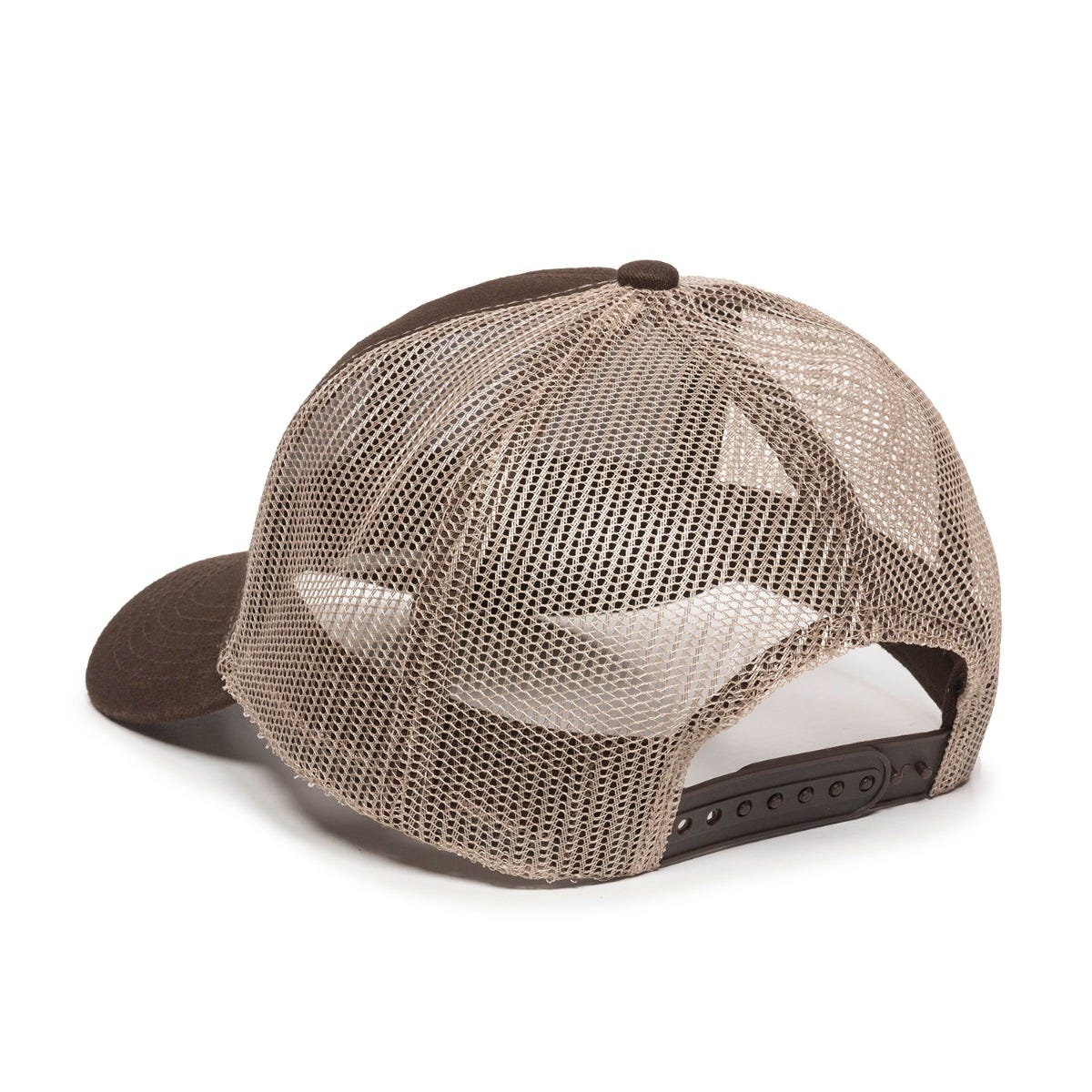 Oc Sports Mbw-600 Team Adjustable Mesh Back Ball Cap - Brown Khaki