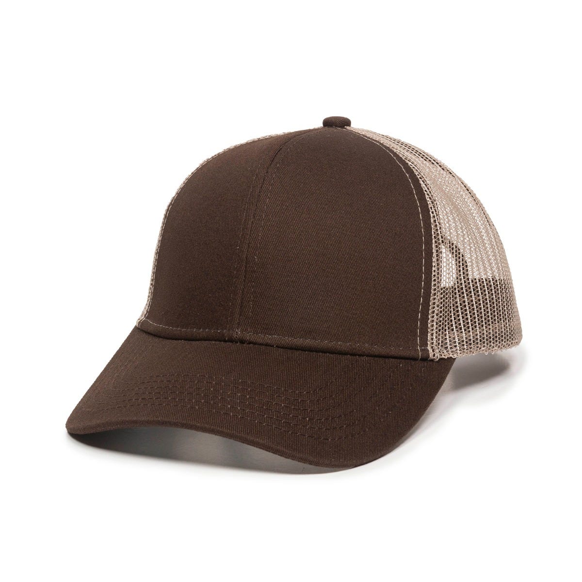 Oc Sports Mbw-600 Team Adjustable Mesh Back Ball Cap - Brown Khaki