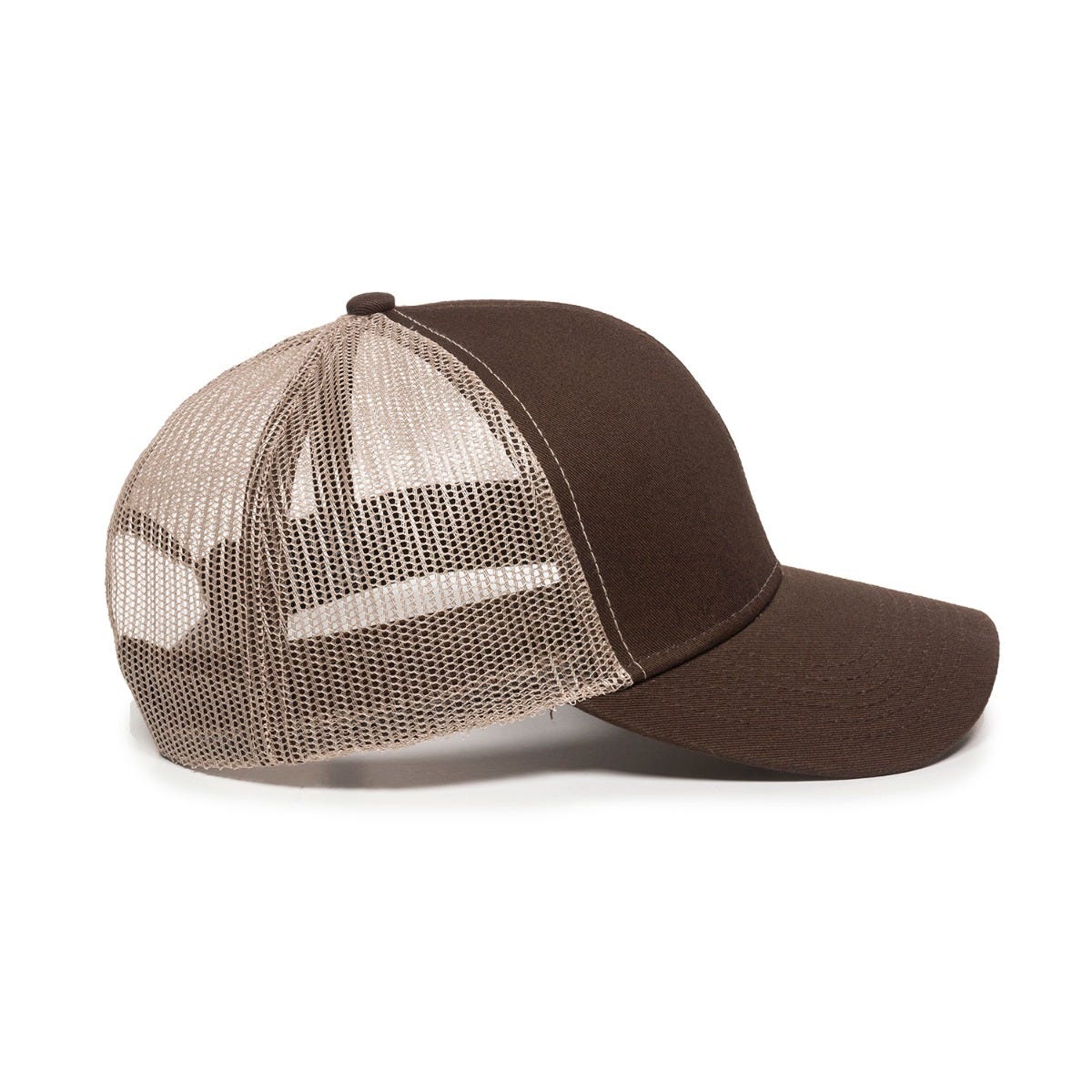Oc Sports Mbw-600 Team Adjustable Mesh Back Ball Cap - Brown Khaki