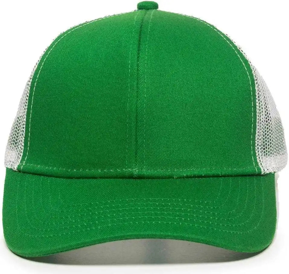 Oc Sports Mbw-600 Team Adjustable Mesh Back Ball Cap - Kelly White - 6 7/8’’ - 7 1/2’’