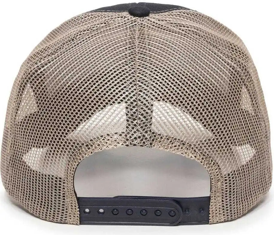 Oc Sports Mbw-600 Team Adjustable Mesh Back Ball Cap - Navy Khaki - 6 7/8’’ - 7 1/2’’