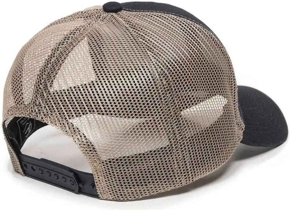 Oc Sports Mbw-600 Team Adjustable Mesh Back Ball Cap - Navy Khaki - 6 7/8’’ - 7 1/2’’