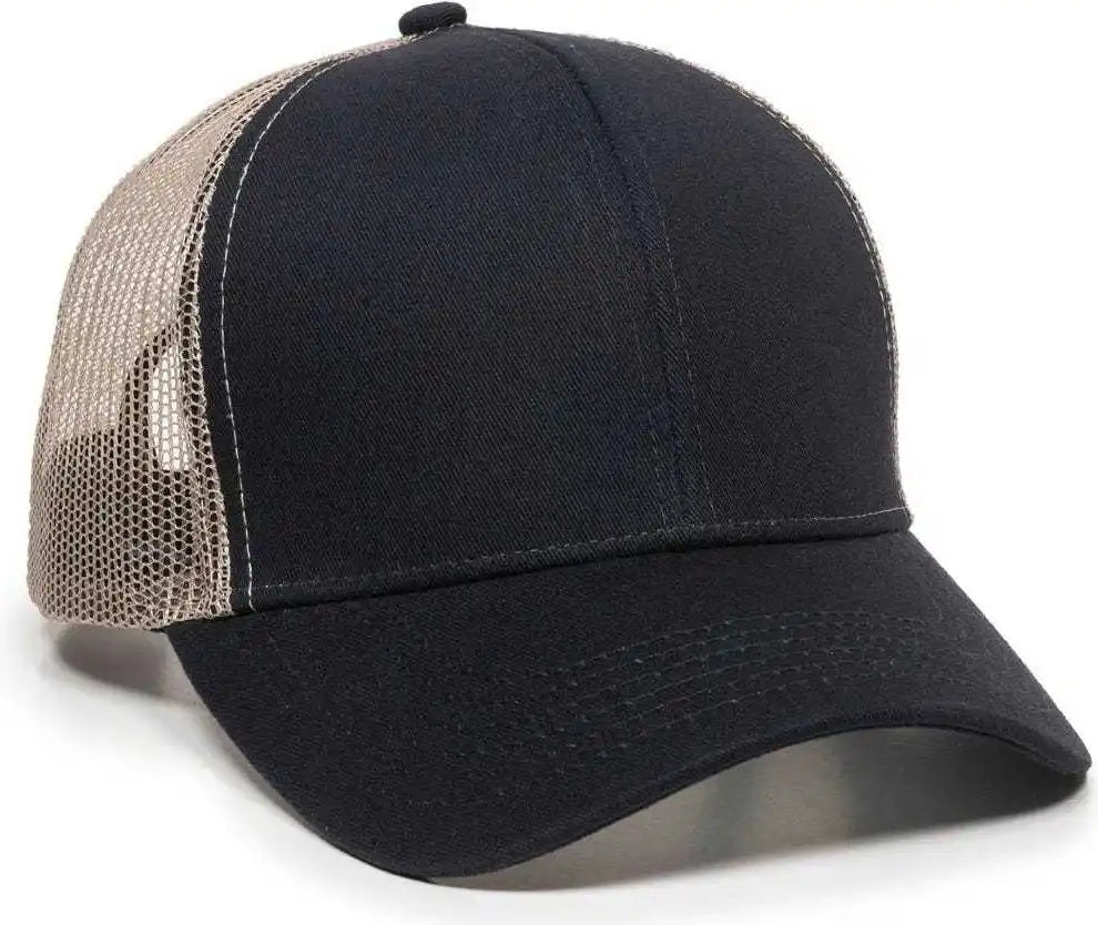 Oc Sports Mbw-600 Team Adjustable Mesh Back Ball Cap - Navy Khaki - 6 7/8’’ - 7 1/2’’