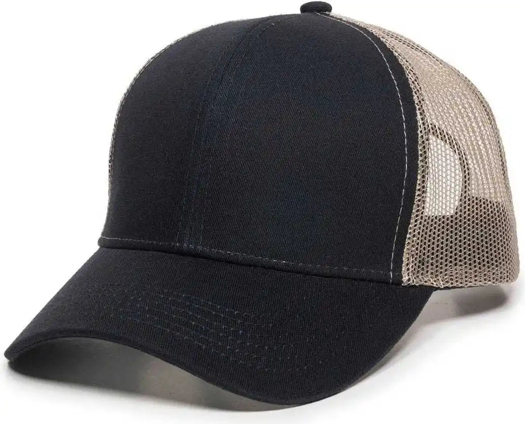 Oc Sports Mbw-600 Team Adjustable Mesh Back Ball Cap - Navy Khaki - 6 7/8’’ - 7 1/2’’