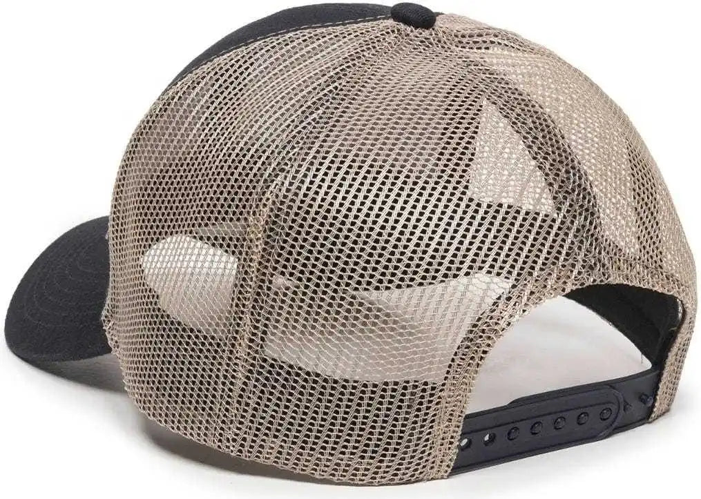 Oc Sports Mbw-600 Team Adjustable Mesh Back Ball Cap - Navy Khaki - 6 7/8’’ - 7 1/2’’