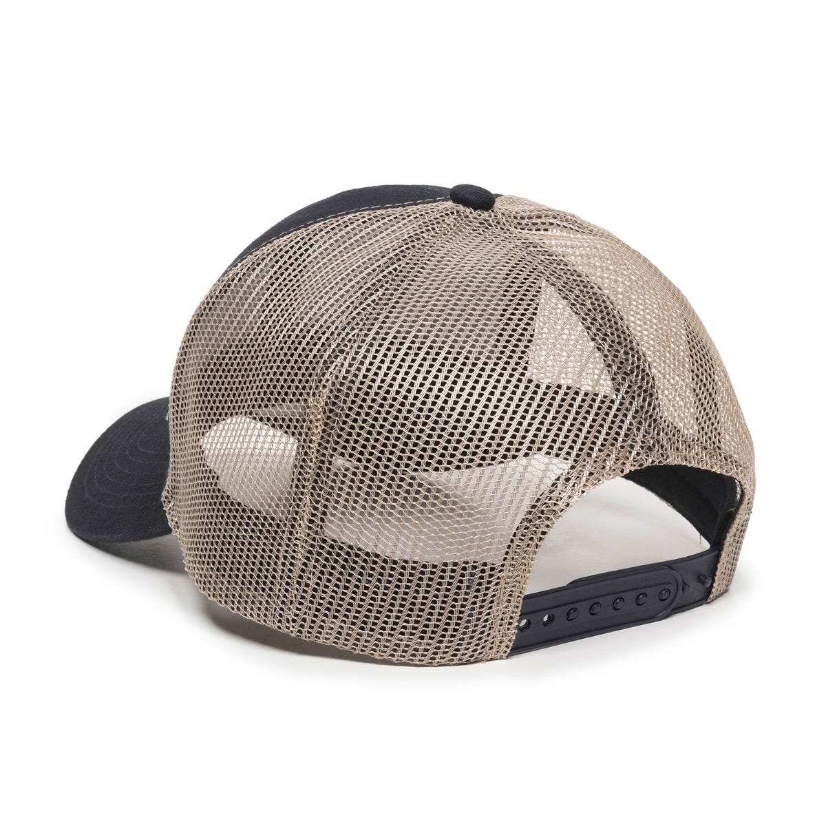 Oc Sports Mbw-600 Team Adjustable Mesh Back Ball Cap - Navy Khaki