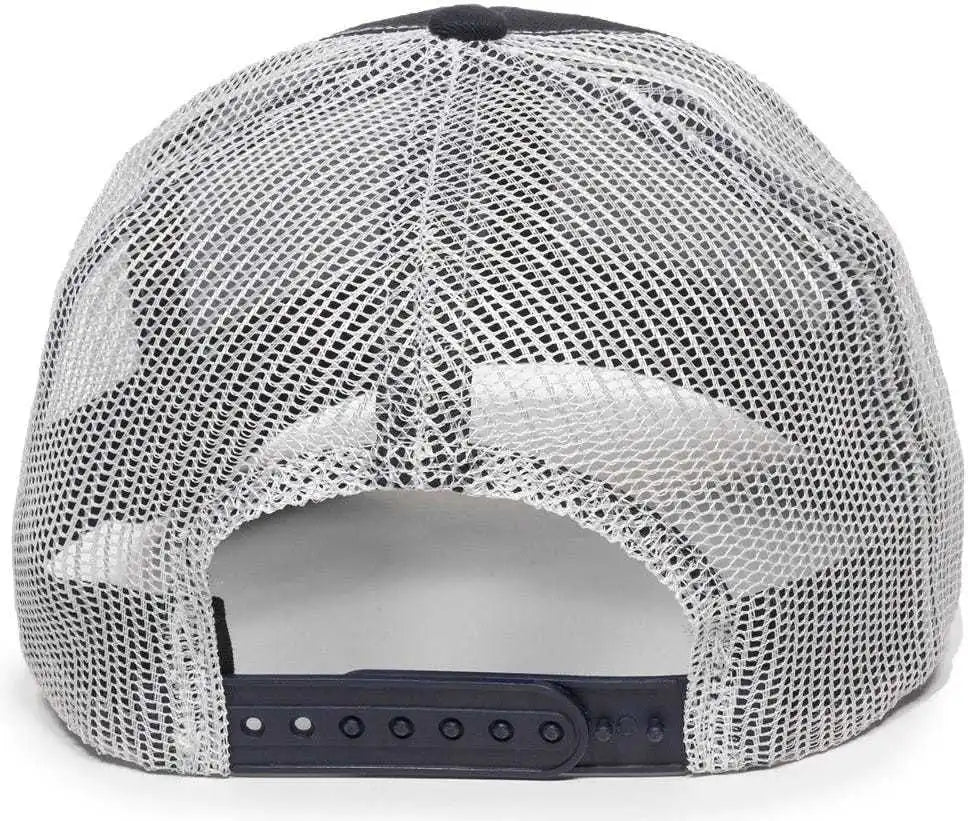Oc Sports Mbw-600 Team Adjustable Mesh Back Ball Cap - Navy White - 6 7/8’’ - 7 1/2’’