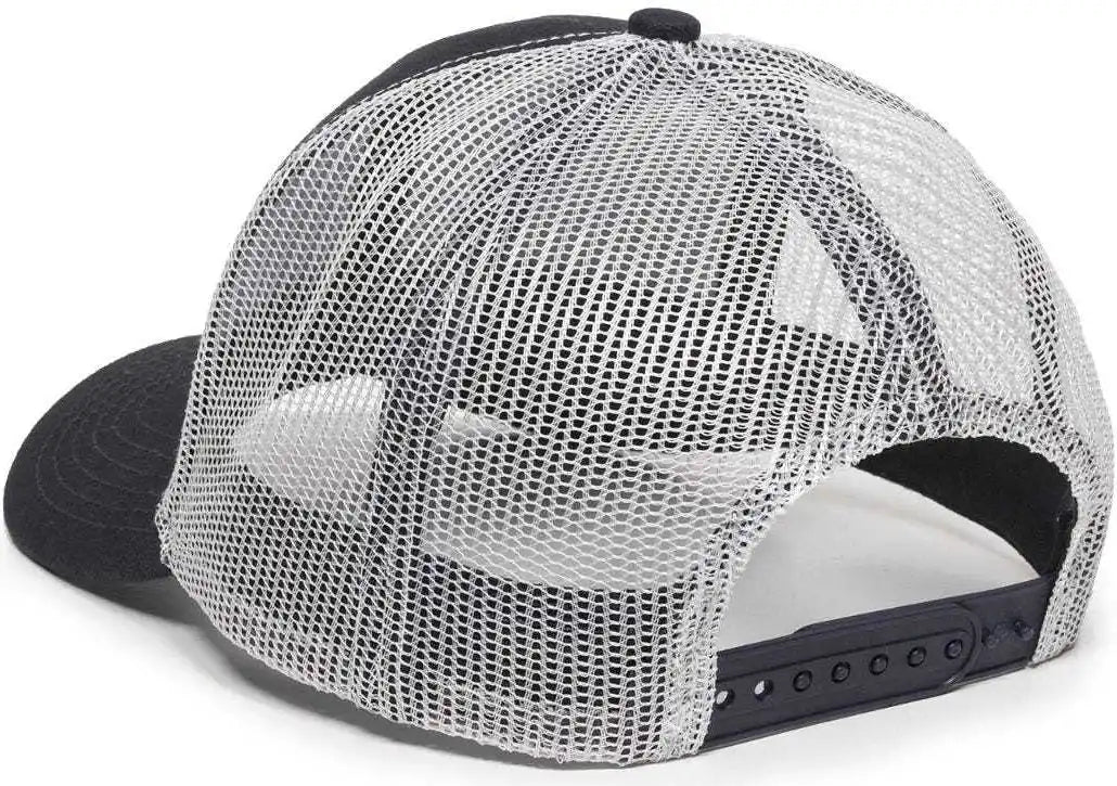 Oc Sports Mbw-600 Team Adjustable Mesh Back Ball Cap - Navy White - 6 7/8’’ - 7 1/2’’