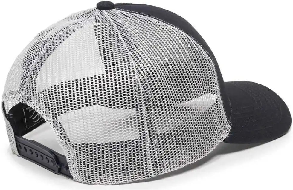 Oc Sports Mbw-600 Team Adjustable Mesh Back Ball Cap - Navy White - 6 7/8’’ - 7 1/2’’
