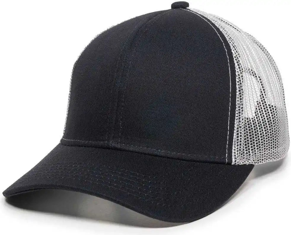 Oc Sports Mbw-600 Team Adjustable Mesh Back Ball Cap - Navy White - 6 7/8’’ - 7 1/2’’