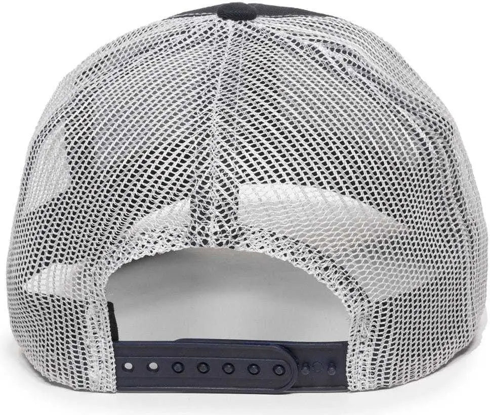 Oc Sports Mbw-600 Team Adjustable Mesh Back Ball Cap - Navy White