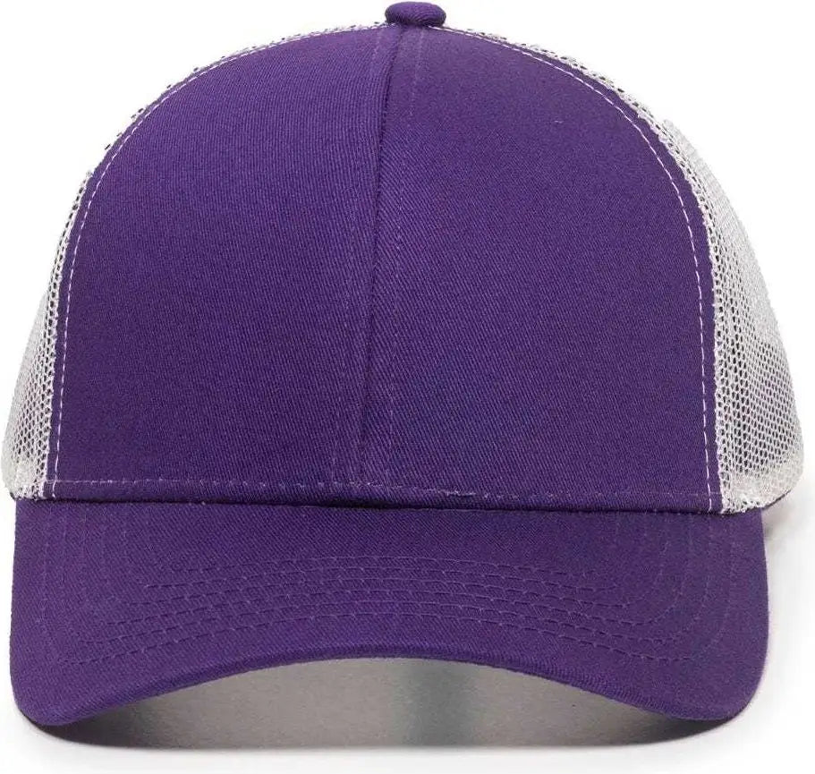 Oc Sports Mbw-600 Team Adjustable Mesh Back Ball Cap - Purple White - 6 7/8’’ - 7 1/2’’