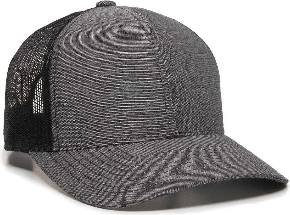 Oc Sports Mbw-800cb Adjustable Mesh Back Cap - Heathered Black