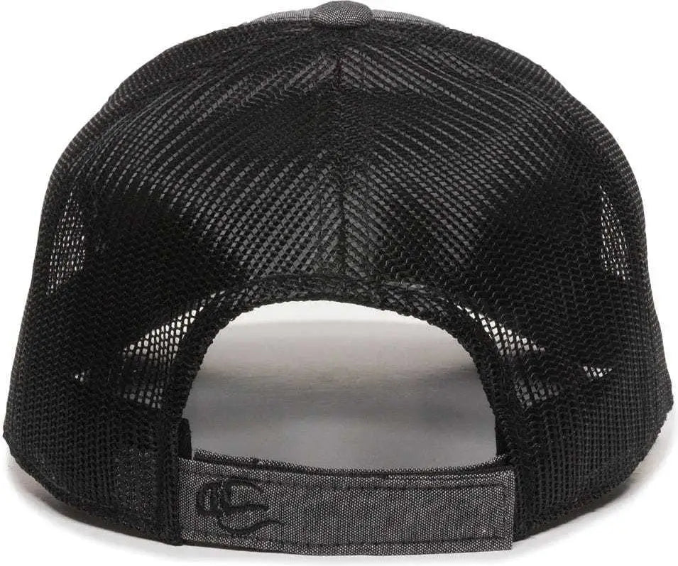 Oc Sports Mbw-800cb Adjustable Mesh Back Cap - Heathered Black