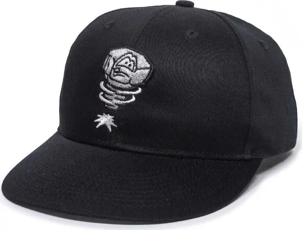 Oc Sports Min-253 Minor League Replica Caps - Lansing Lugnuts - Black / 6 3/8’’ - 7’’
