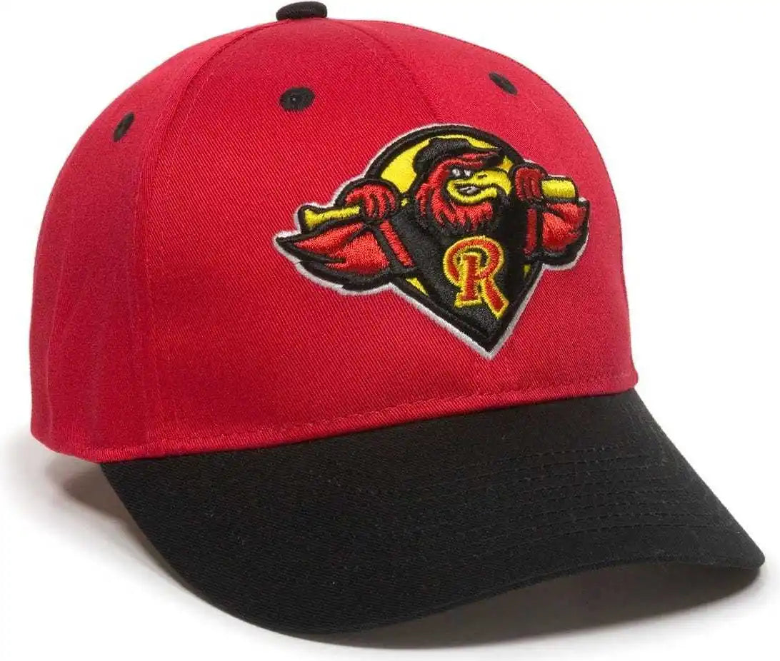 Oc Sports Min-253 Minor League Replica Caps - Rochester Red Wings - Black / 6 3/8’’ - 7’’