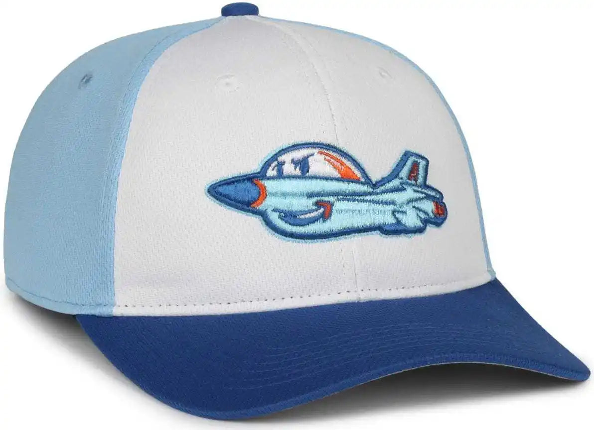 Oc Sports Min-350 Milb Replica Polyester Baseball Cap - Aberdeen Ironbirds Light Blue - White Columbia / 6 3/8’’ - 7’’