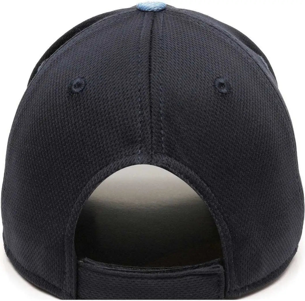 Oc Sports Min-350 Milb Replica Polyester Baseball Cap - Corpus Christi Hooks - Navy Columbia Blue / 6 3/8’’ - 7’’