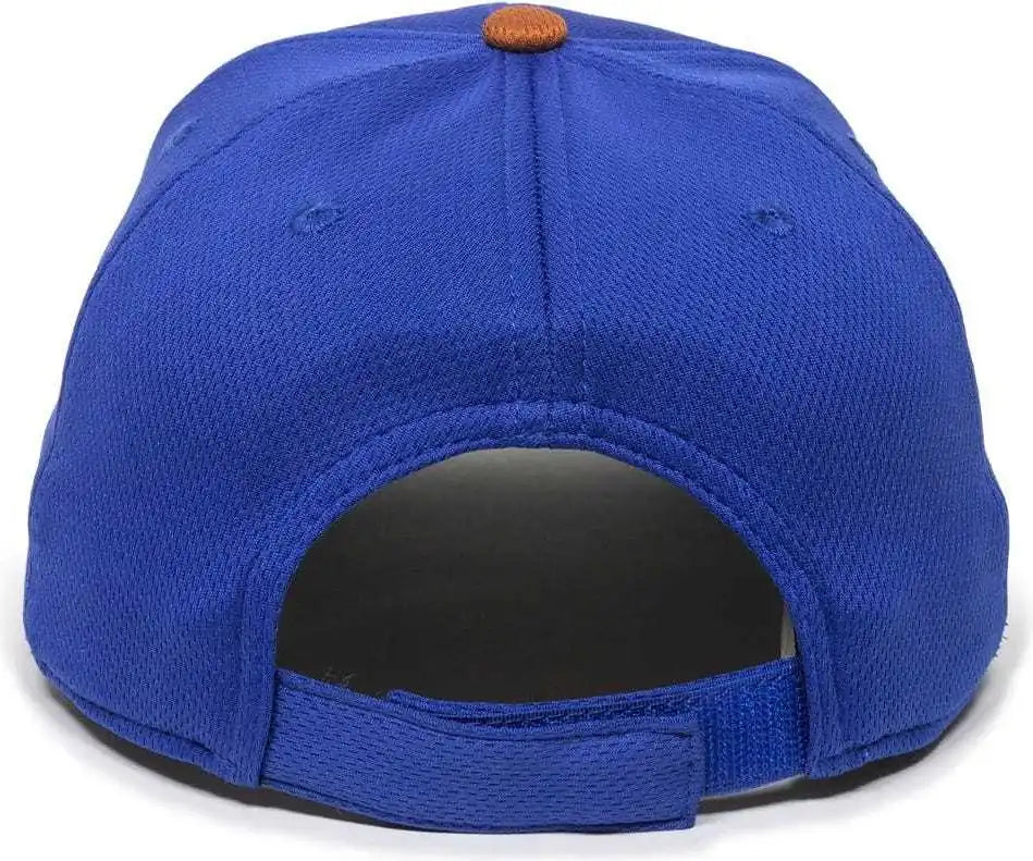 Oc Sports Min-350 Milb Replica Polyester Baseball Cap - Durham Bulls Royal Burnt Orange 2dbh - 6 3/8’’ - 7’’