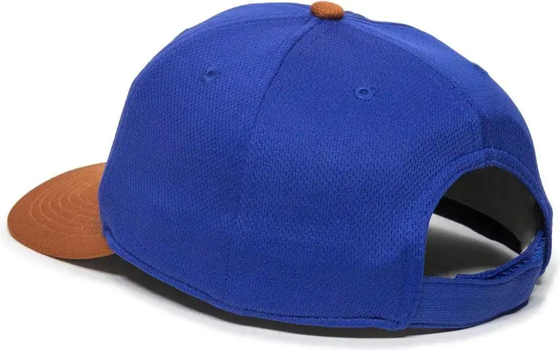 Oc Sports Min-350 Milb Replica Polyester Baseball Cap - Durham Bulls Royal Burnt Orange 2dbh