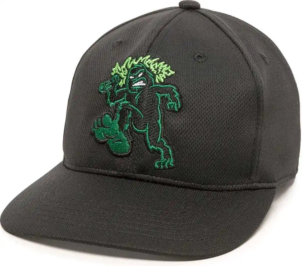 Oc Sports Min-350 Milb Replica Polyester Baseball Cap - Eugene Emeralds Black