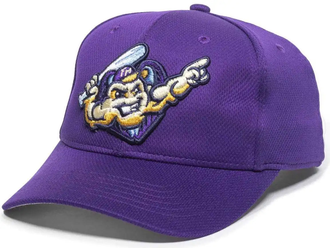 Oc Sports Min-350 Milb Replica Polyester Baseball Cap - Fort Myers Mighty Mussels Purple 2fy