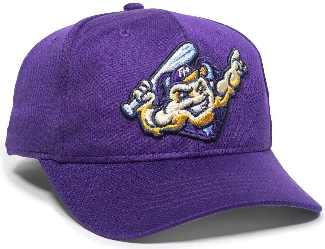Oc Sports Min-350 Milb Replica Polyester Baseball Cap - Fort Myers Mighty Mussels Purple 2fy - 6 3/8’’ - 7’’