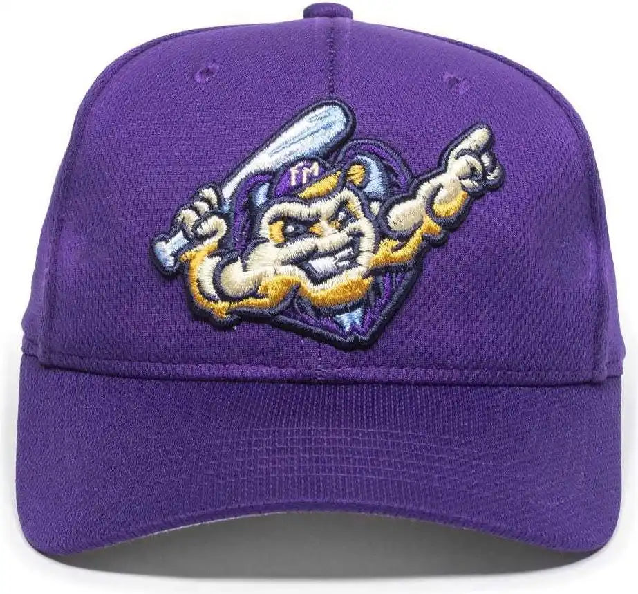 Oc Sports Min-350 Milb Replica Polyester Baseball Cap - Fort Myers Mighty Mussels Purple 2fy