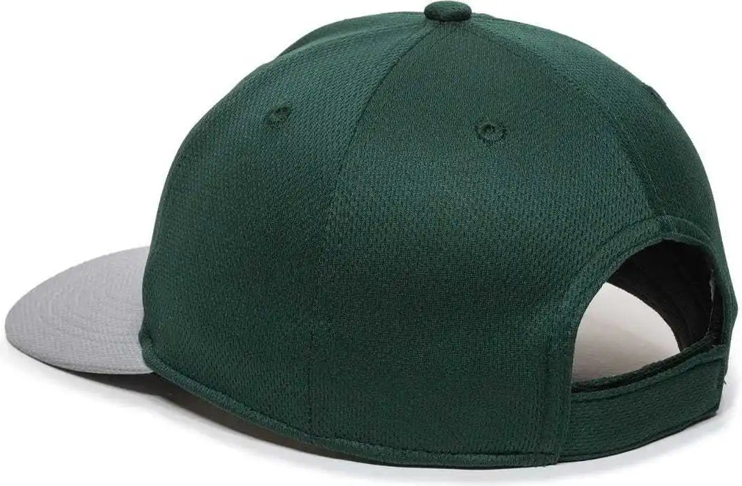 Oc Sports Min 350 Milb Replica Polyester Baseball Cap Fort Wayne Tincaps Dk Green Lt Gray