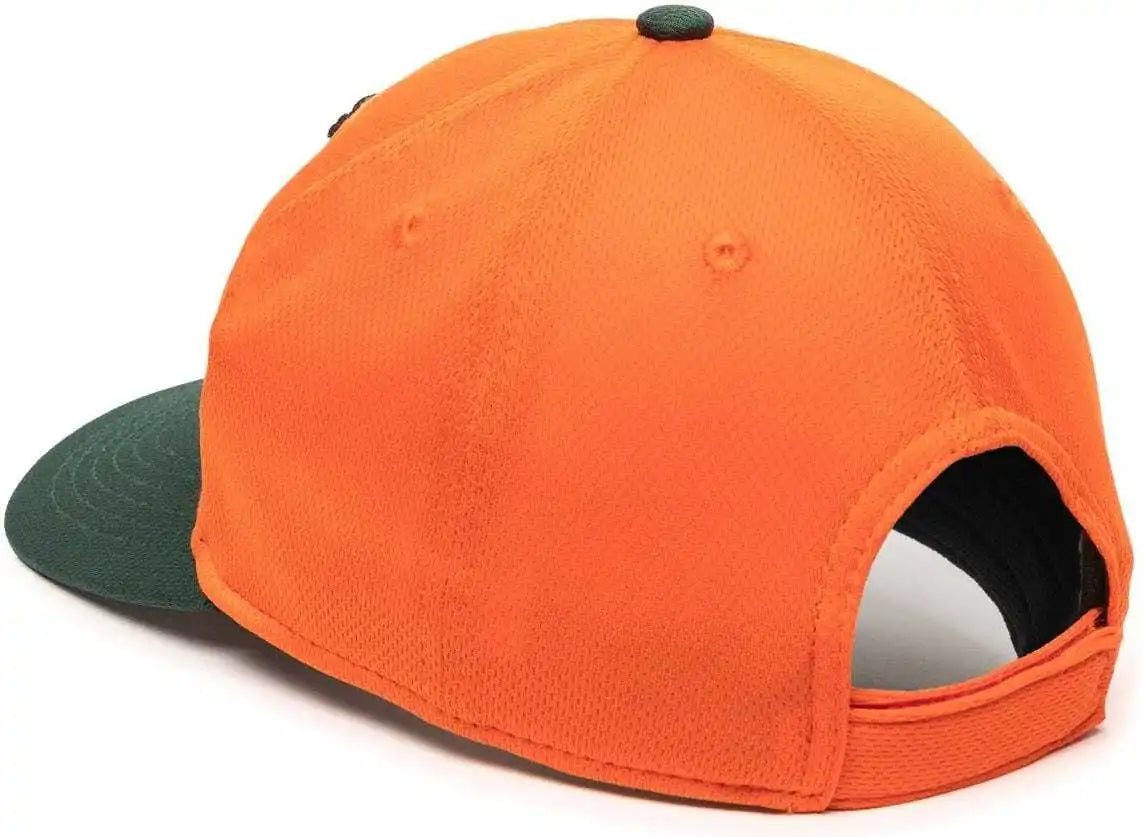 Oc Sports Min-350 Milb Replica Polyester Baseball Cap - Greensboro Grasshoppers Orange Dark Green 2ggh