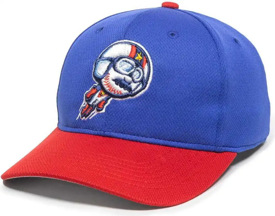Oc Sports Min-350 Milb Replica Polyester Baseball Cap - Kannapolis Cannon Ballers Royal Red