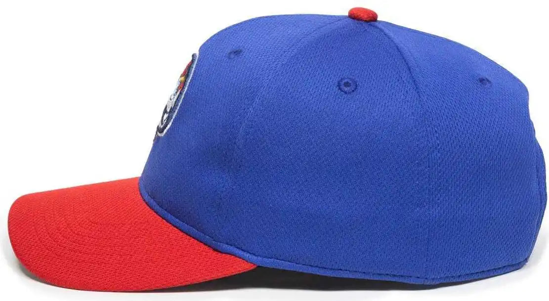 Oc Sports Min-350 Milb Replica Polyester Baseball Cap - Kannapolis Cannon Ballers Royal Red